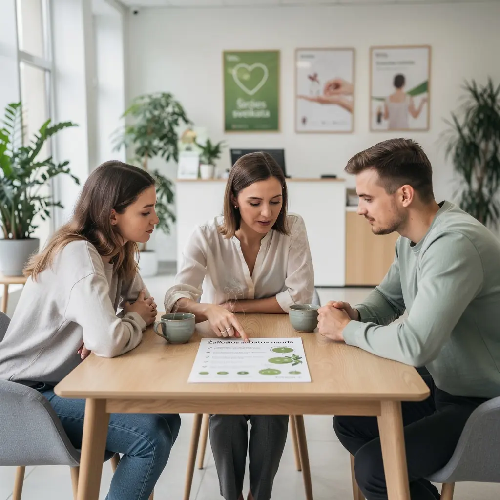 Šviežios žaliosios arbatos lapeliai, pasiruošę gaminti sveiką gėrimą.